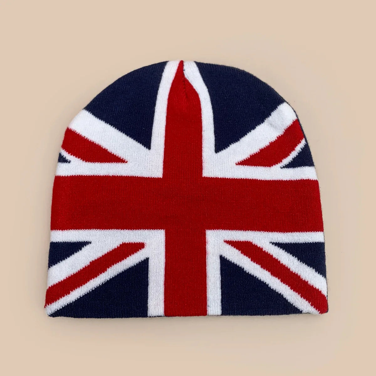 Union Jack Graphic Beanie — dettaglio della stampa