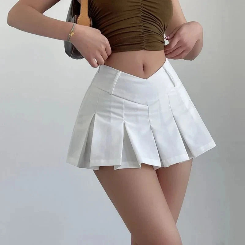 V Waist Mini Skirt — dettaglio