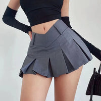 V Waist Mini Skirt — vista posteriore
