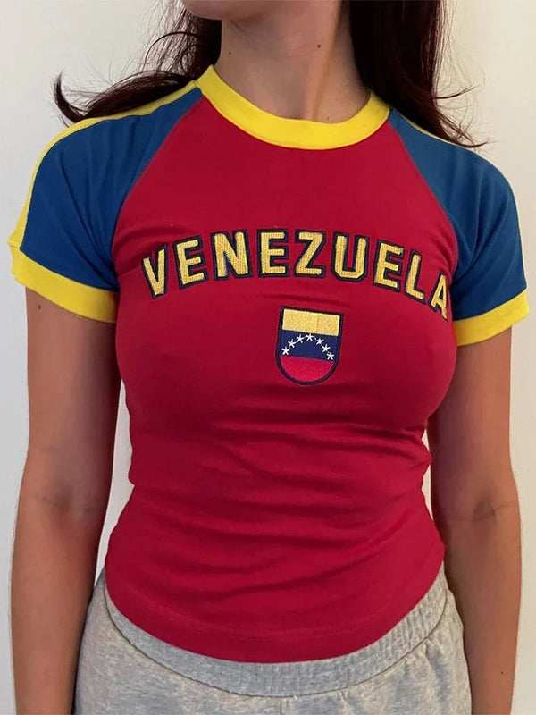 Venezuela Crop Top — vista frontale