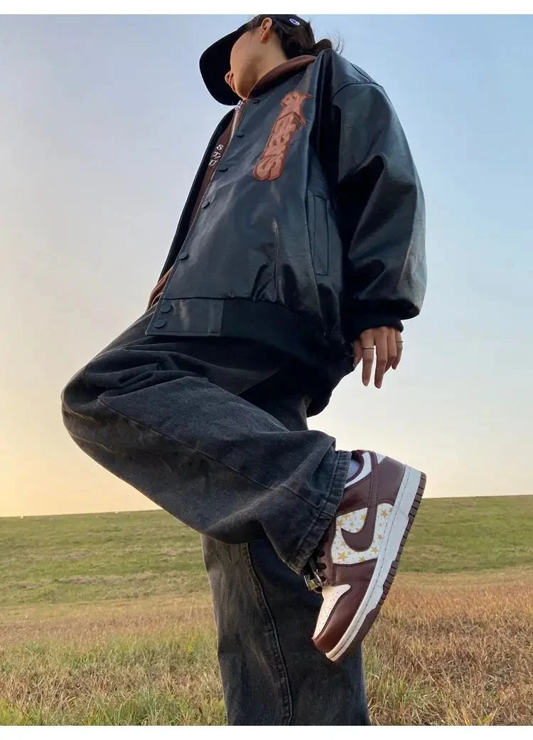 Vintage Astar Moto Leather Jacket — in alternativa
