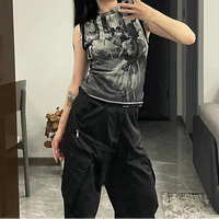 Vintage Ballet Mesh Tank Top — dettaglio della stampa