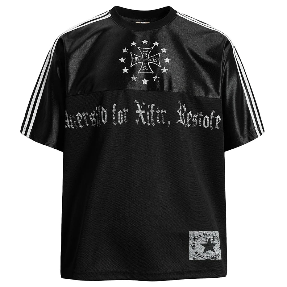 Vintage Biker Old School Training Jersey — vista posteriore