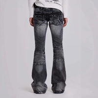 Vintage Bootcut Jeans Flared Jeans — dettaglio della stampa