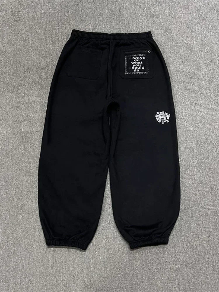 Vintage Graphic Baggy Sweatpants Jogger Trousers — in alternativa