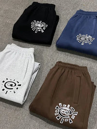Vintage Graphic Baggy Sweatpants Jogger Trousers — dettaglio del tessuto