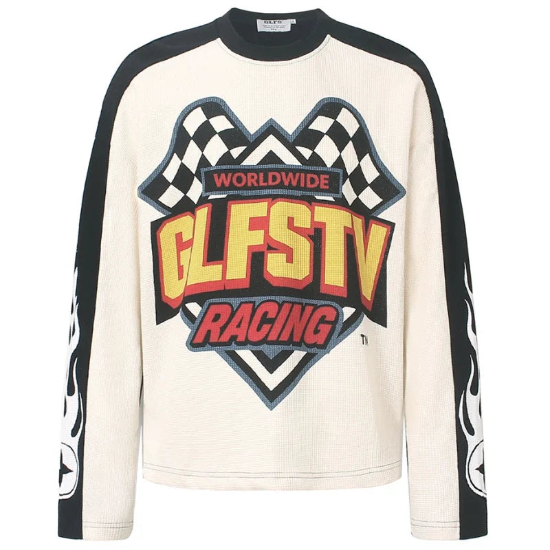 Vintage Long Sleeve Racing Top — vista frontale