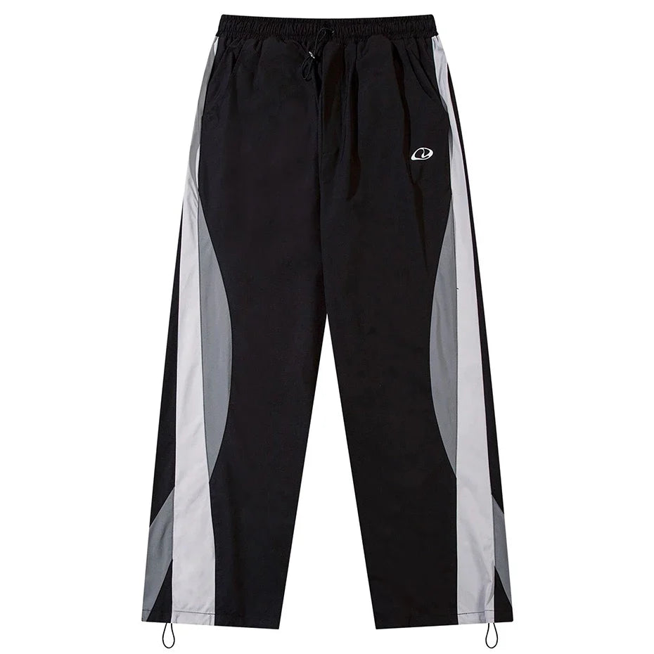 Vintage Panelled Parachute Trousers — vista posteriore
