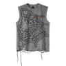 Y2K Vintage Spider Web Distressed Tank Top