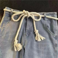Vintage Thick Rope Belt — dettaglio