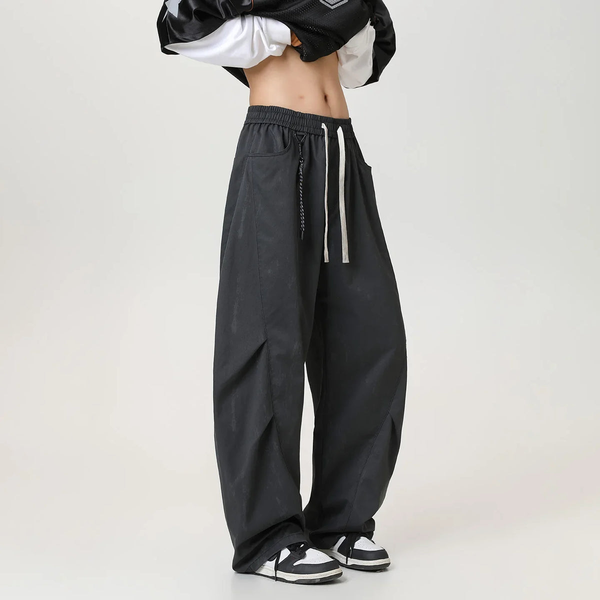 Vintage Urban Baggy Barrel Jeans — dettaglio