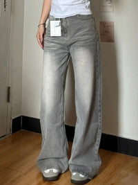 Vintage Washed Baggy Jeans — vista posteriore