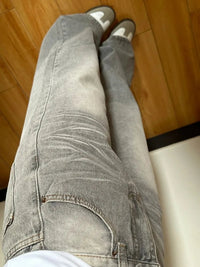 Vintage Washed Baggy Jeans — dettaglio