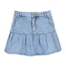 Y2K Vintage Washed Pleated Denim Mini Skirt Women