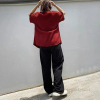 Waffle Button Up Short Sleeve Shirt — in alternativa