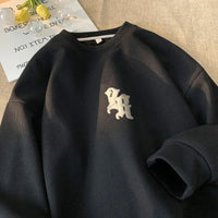 Waffle Print Sweatshirt — vista posteriore