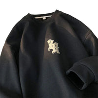 Waffle Print Sweatshirt — dettaglio del tessuto