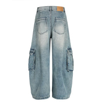 Washed Baggy Barrel Cargo Jeans — in alternativa