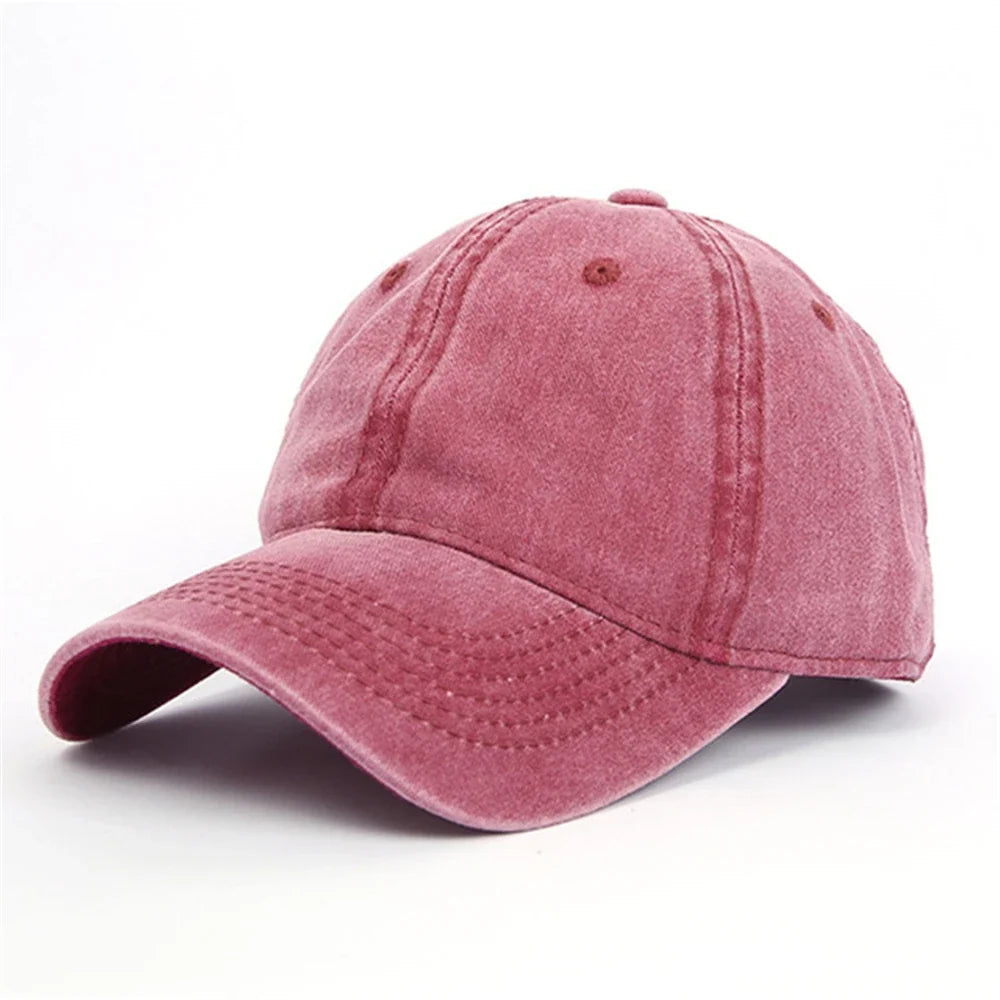 Washed Baseball Cap — dettaglio del tessuto