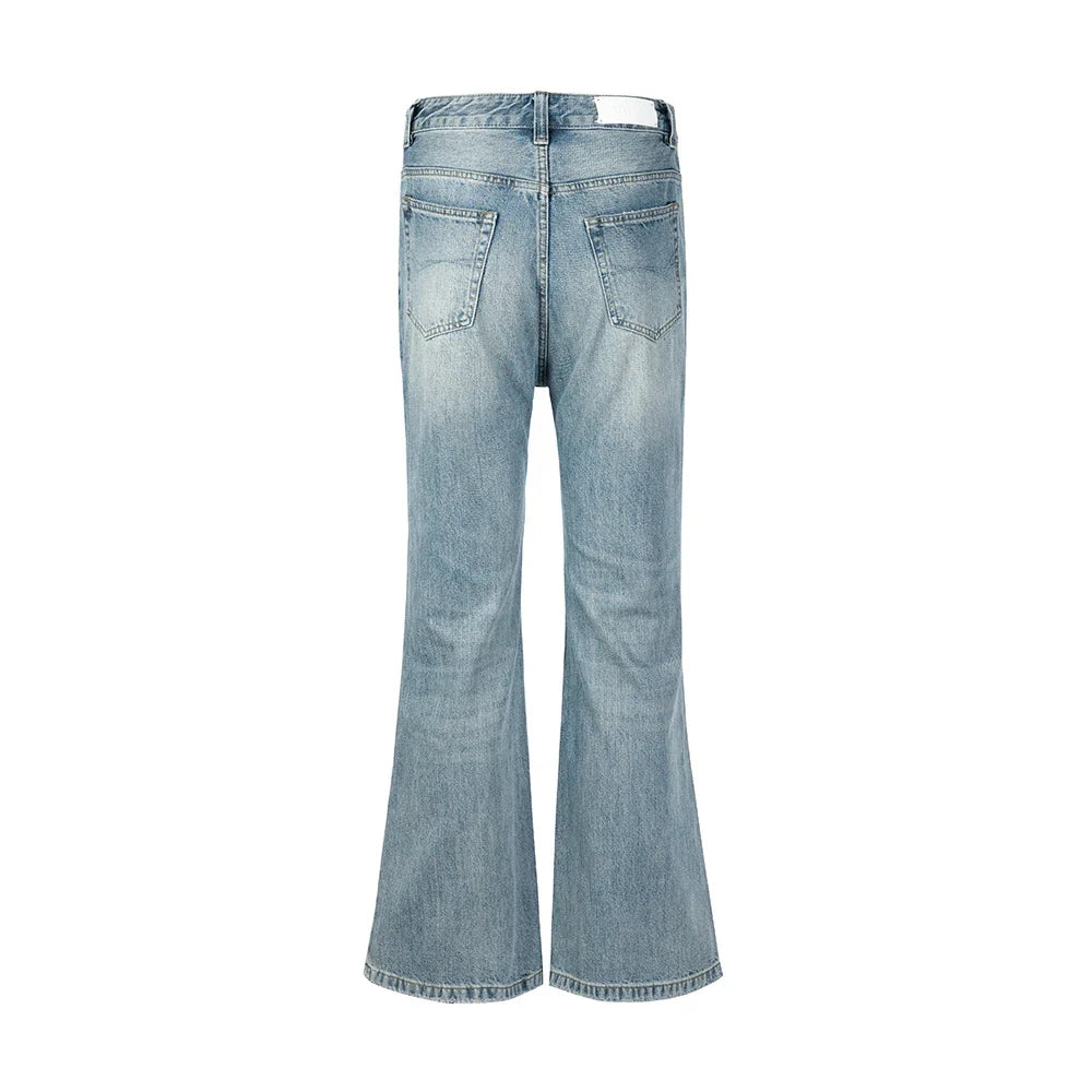 Washed Boot Cut Blue Jeans — in alternativa