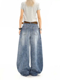 Washed Curved Baggy Boyfriend Fit Barrel Jeans — in alternativa