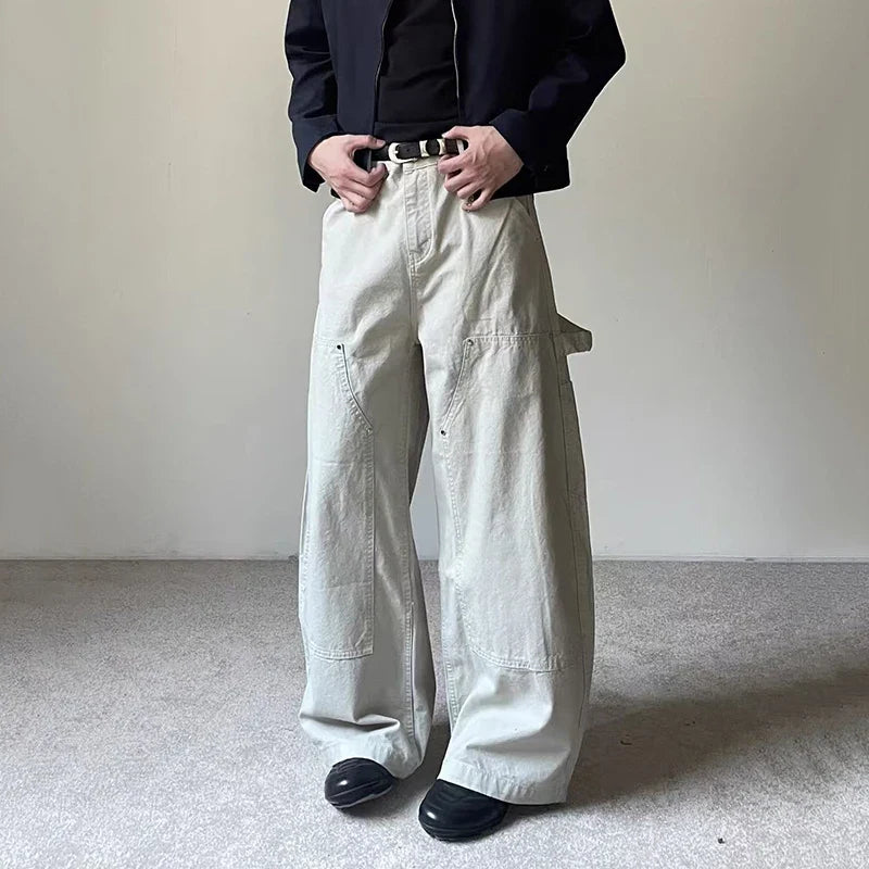 Washed Essentials Carpenter Barrel Jeans — dettaglio del tessuto