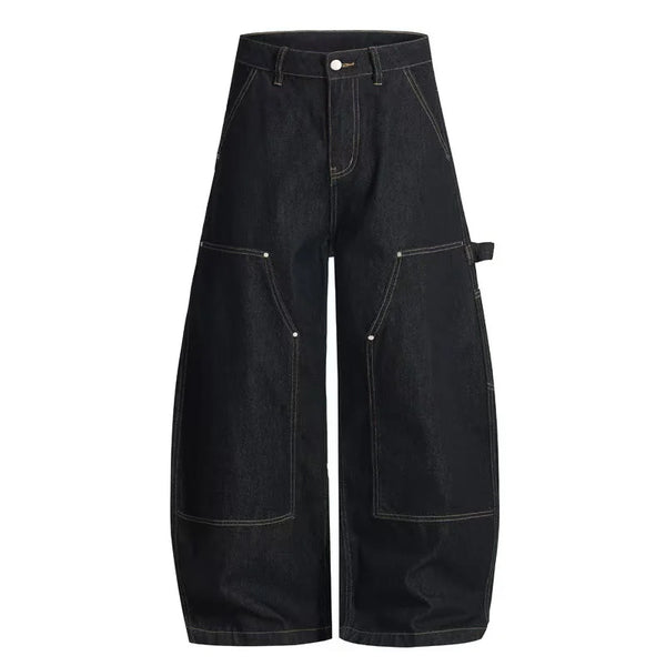 Washed Essentials Carpenter Barrel Jeans — vista frontale