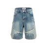 Y2K Washed Patchwork Star Straight Jorts