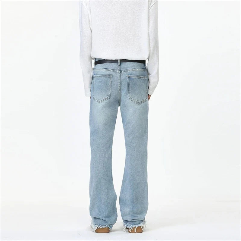 Washed Slim Fit Bootcut Denim Jeans — in alternativa