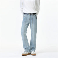 Washed Slim Fit Bootcut Denim Jeans — vista posteriore
