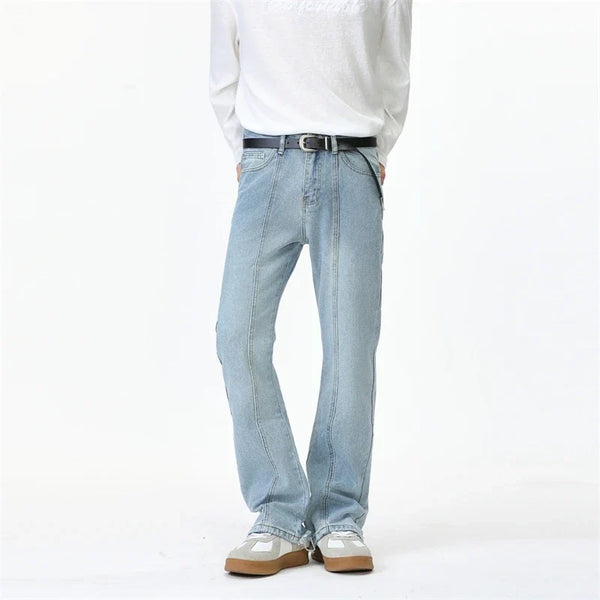 Y2K Washed Slim Fit Bootcut Denim Jeans