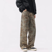 Washing Mud Contrast Colour Denim Jeans — dettaglio della stampa