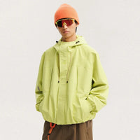 Waterproof Nylon Track Cargo Windbreaker Jacket — vista completa