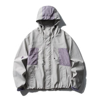 Waterproof Nylon Track Cargo Windbreaker Jacket — dettaglio