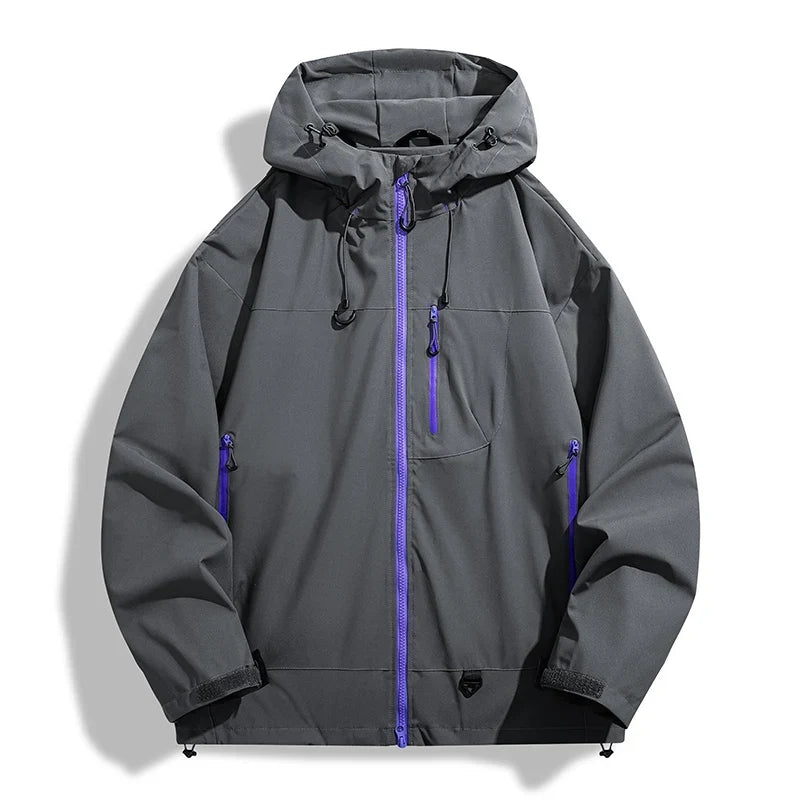 Waterproof Single Layer Windbreaker — vista frontale