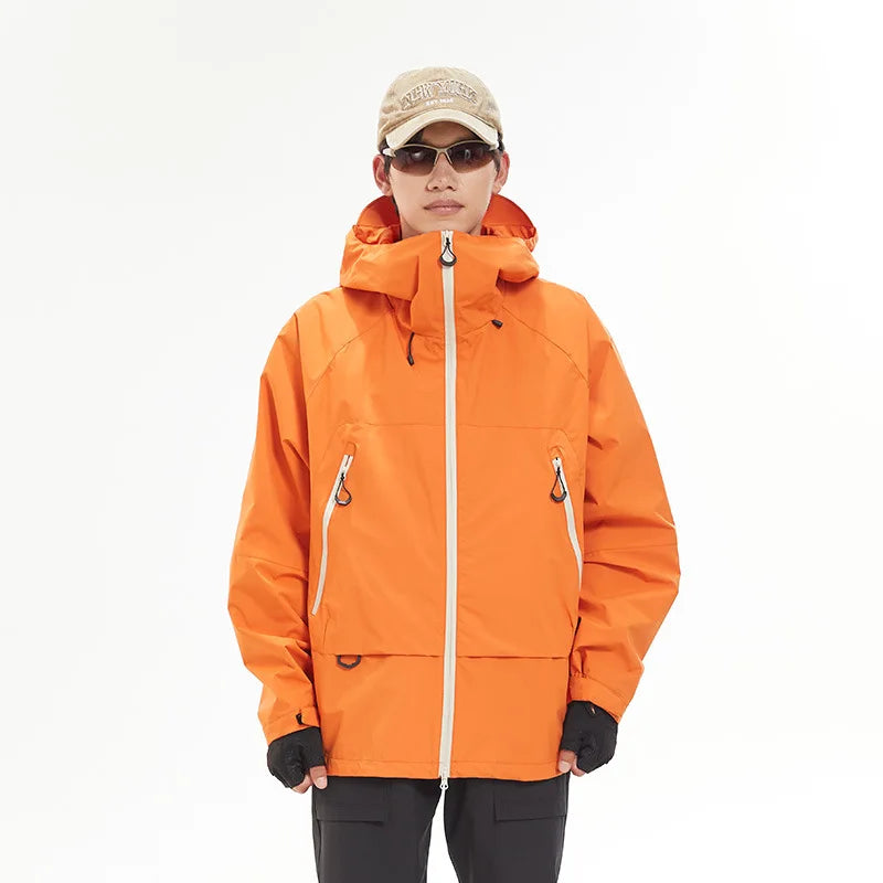 Waterproof Windbreaker Hiking Jacket Coat — vista frontale