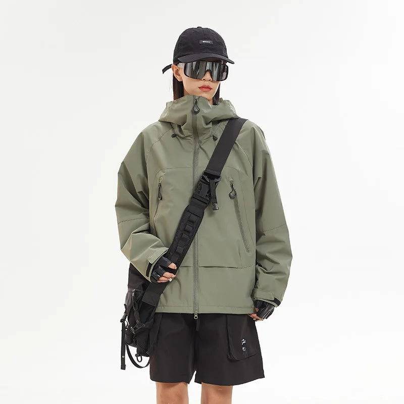 Waterproof Windbreaker Hiking Jacket Coat — dettaglio