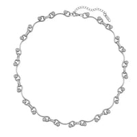 Wave Ball Chain Necklace — vista frontale