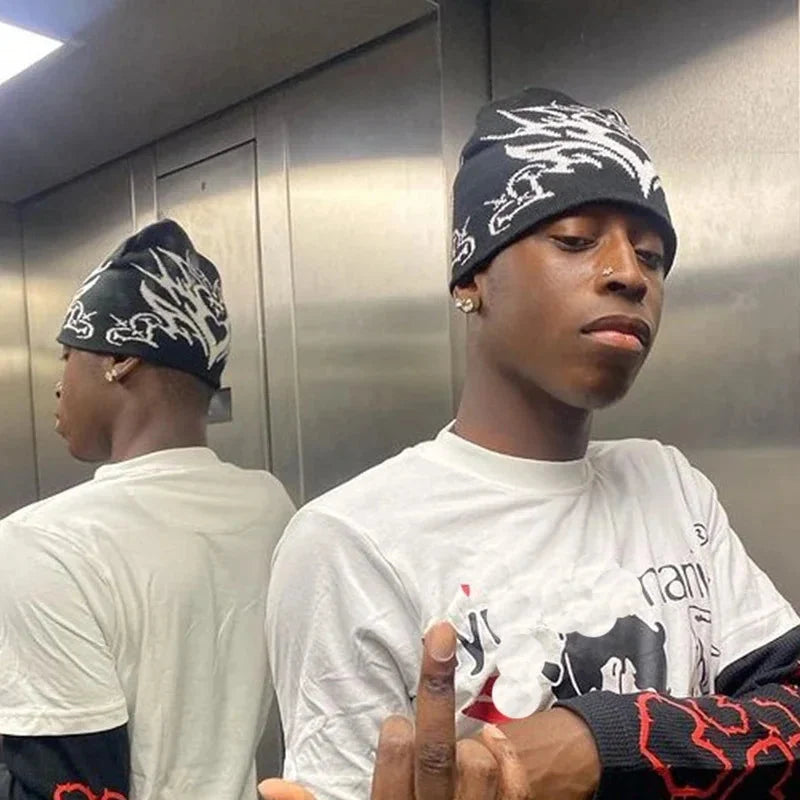 What Do You See? Beanie — dettaglio della stampa