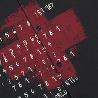 "Whats the Meaning" Graphic Print Short Sleeve Shirt — in alternativa