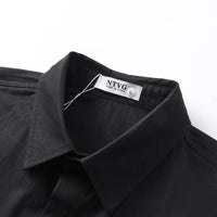 "Whats the Meaning" Graphic Print Short Sleeve Shirt — dettaglio del tessuto