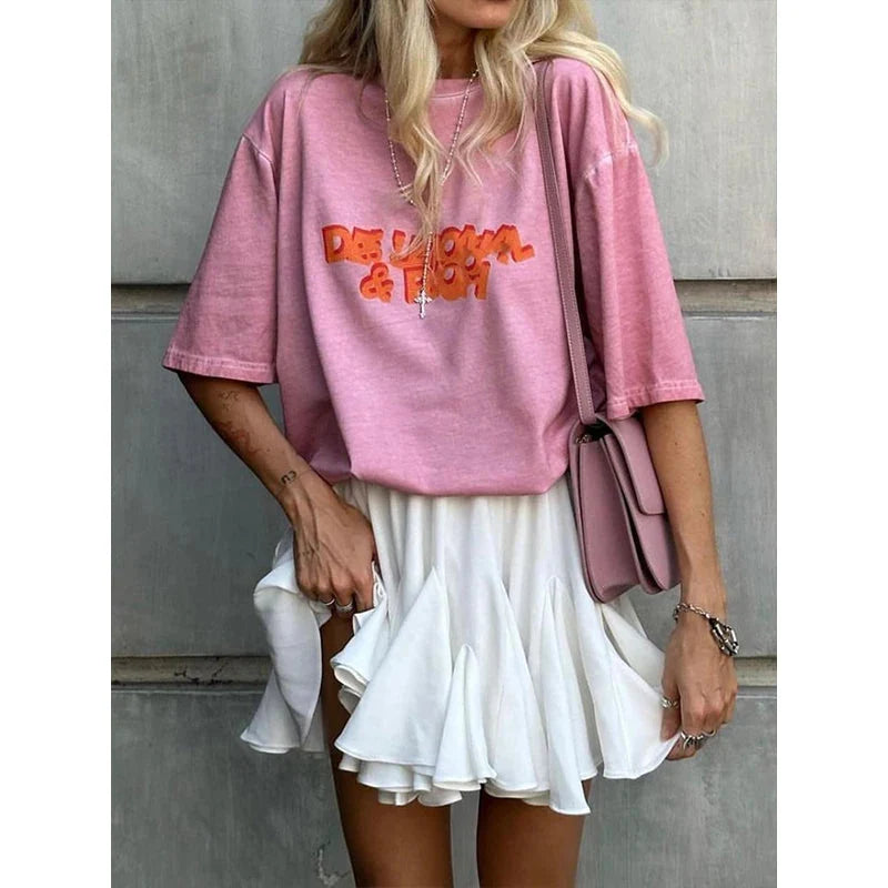 White High Waist Ruffle Mini Skirt — in alternativa