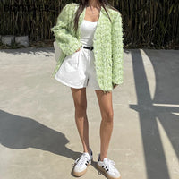 White Short High Waist Wide Leg Denim Shorts Jorts — in alternativa