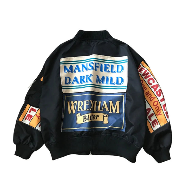 Windbreaker Coat Patch Design Jacket — dettaglio