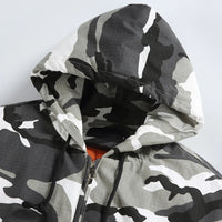 Winter Camo Hooded Jacket Coat — dettaglio della stampa