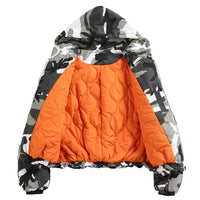 Winter Camo Hooded Jacket Coat — dettaglio