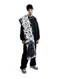 Winter Graphic Knitted Shawl Scarf — in alternativa