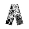 Y2K Winter Graphic Knitted Shawl Scarf