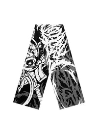 Winter Graphic Knitted Shawl Scarf — vista posteriore