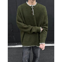 Winter Round Neck Knitted Jumper Sweater — vista frontale